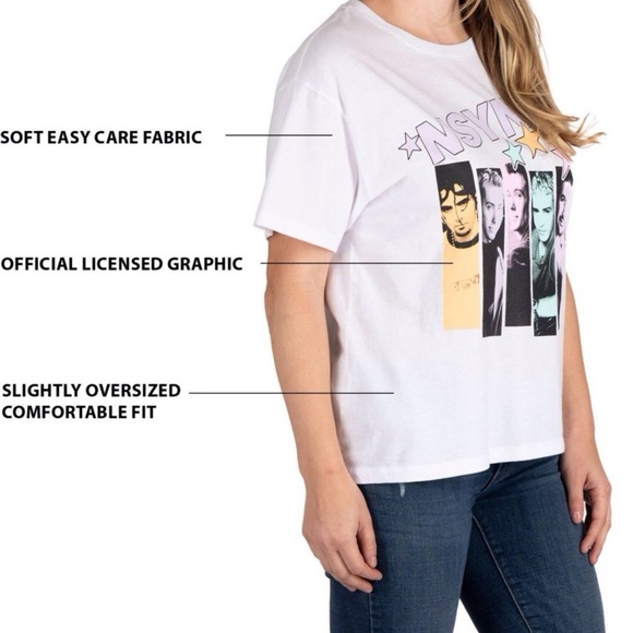 NSYNC Ladies Short Sleeve Band Tee - Picture 6 of 7